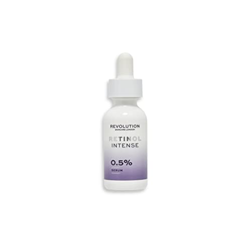 Revolution Skincare 0.5% Retinol Intense Serum, Face Serum To Revitalize Skin, Vegan & Cruelty-Free, 1.01fl.oz/30ml