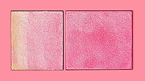 I Heart Revolution Peach and Glow Highlighter Duo, Peach & Chocolate Duo Shimmer, Highlighter & Blush, Mini Compact Palette, Vegan & Cruelty-Free, 0.38 Oz