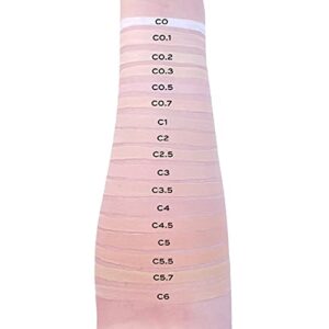 Makeup Revolution Conceal & Define Concealer, Full Coverage Makeup Concealer, Matte Finish & Long Wear, For Fair Skin Tones, Vegan, C1, 4ml