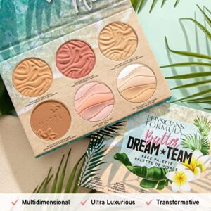 Physicians Formula Butter Dream Team Palette Makeup Gift Set, Bronzer, Blush, Face Powder, Dermatologist Approved