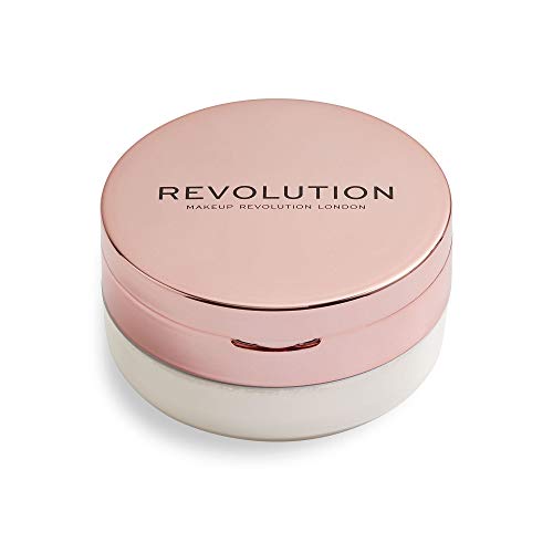 Makeup Revolution Conceal & Fix Setting Powder, Waterproof Translucent Powder, Holds Makeup In Place All Day, Vegan & Cruelty-Free, 0.45oz/13g