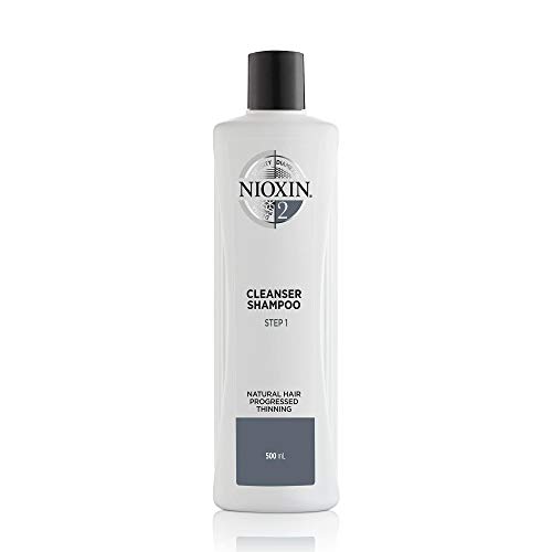 Nioxin System 2 Cleanser Shampoo, Natural Hair with Progressed Thinning, 16.9 oz (Pack of 1)