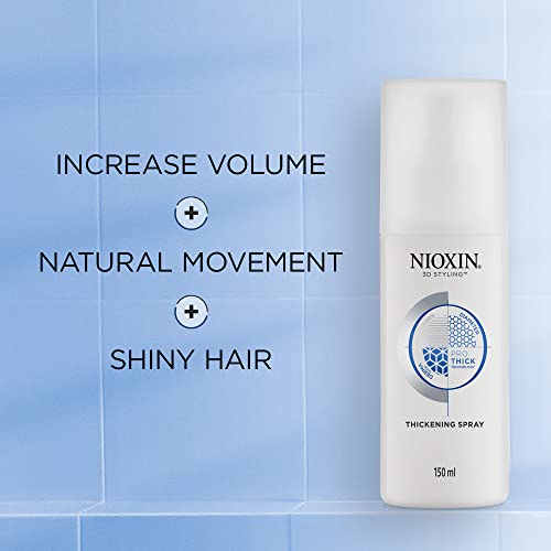 Nioxin System Kit 4 + Thickening Spray, For Color Treated Hair with Progressed Thinning, Full Size (3 Month Supply)