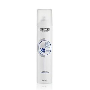 nioxin niospray strong hold hairspray, firm hairspray for fine hair, 10.6 oz