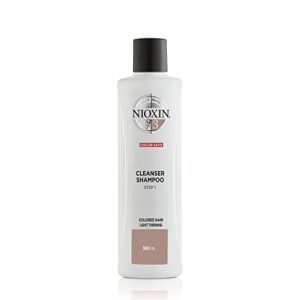nioxin system 3 cleanser shampoo, color treated hair with light thinning, 10.14 fl oz (pack of 1)