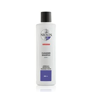 nioxin system 6 cleanser shampoo, bleached & chemically treated hair with progressed thinning, 10.1 oz
