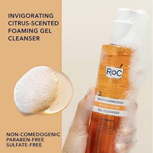 RoC Multi Correxion Revive + Glow Gel Facial Cleanser With Vitamin C, & Glycolic Acid, Paraben-Free, Sulfate-Free Skin Care, 6 Ounces