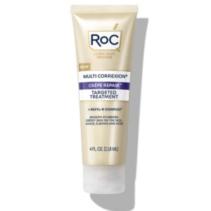 RoC Multi Correxion Crépe Repair, Targeted Treatment for Hands, Elbows, and Body with Shea Butter to Smooth Crepey Skin, 4 oz