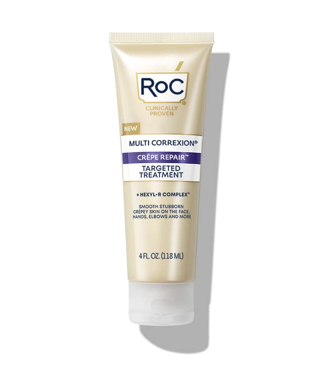 RoC Multi Correxion Crépe Repair, Targeted Treatment for Hands, Elbows, and Body with Shea Butter to Smooth Crepey Skin, 4 oz