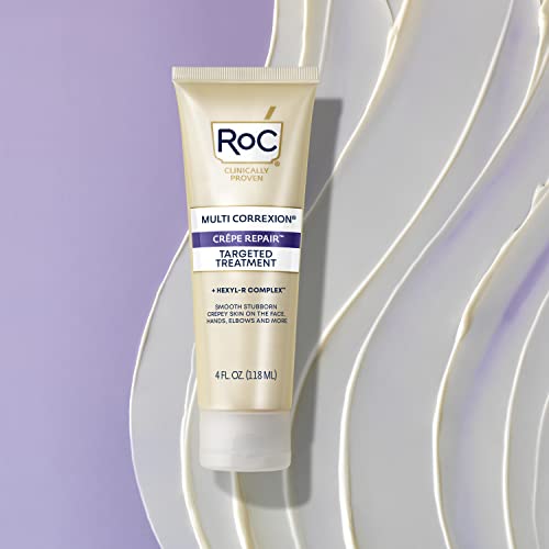 RoC Multi Correxion Crépe Repair, Targeted Treatment for Hands, Elbows, and Body with Shea Butter to Smooth Crepey Skin, 4 oz