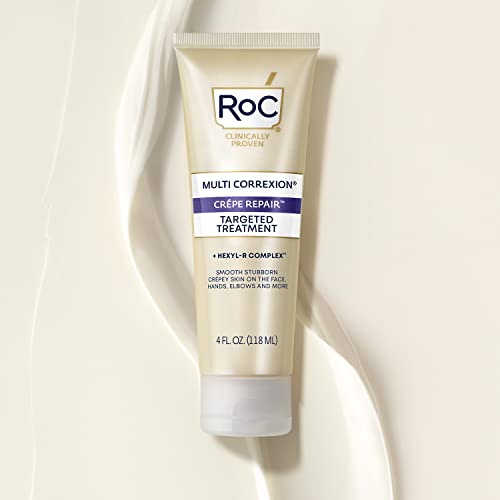 RoC Multi Correxion Crépe Repair, Targeted Treatment for Hands, Elbows, and Body with Shea Butter to Smooth Crepey Skin, 4 oz