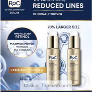 Roc retinol correxion serum - firms & reduces of wrinkles 1.7 fl oz, 2 Pack