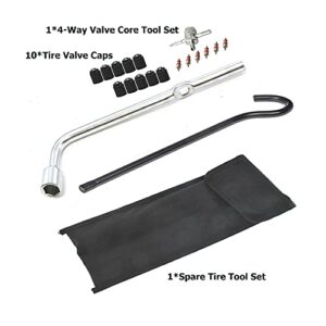Dr.Roc Compatible with Spare Tire Tool Kit with Tire Jack Handle and Wheel Lug Wrench Honda Accord Civic CR-V Element Odessey Pilot and Acura ILX RDX TLX