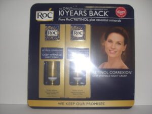 roc-set of two-retionol correxion – deep wrinkle night cream-visibly reduces expression lines and deep wrinkles 1.0 fl oz