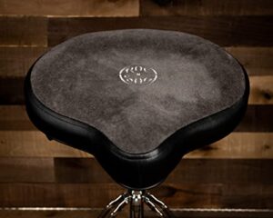 roc-n-soc nitro gas drum throne with original saddle – grey