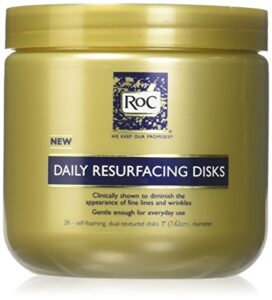 roc daily resurfacing disks, 28 count (3 pack)