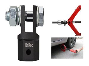 dr.roc scissor jack adapter for 1/2 inch drive impact wrench or 13/16 inch lug wrench or power drills, scissor jack drill adapter for impact drills socket automotive jack rv trailer leveling jack
