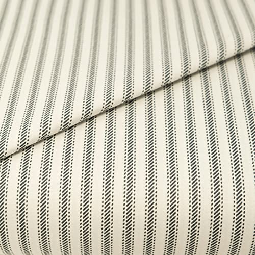 Roc-Lon 45" Ticking, Cut by Yard, Stripe Navy