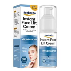 instant face lift cream, temporary skin tightening cream to smooth fine lines and wrinkle, visibly firming loose sagging skin for face and neck