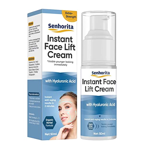 Instant Face Lift Cream, Temporary Skin Tightening Cream to Smooth Fine Lines and Wrinkle, Visibly Firming Loose Sagging Skin for Face and Neck