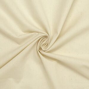 roc-lon 36/38 100% cotton unbleached premium quality muslin, cut by yard, off-white