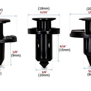 Dr.Roc Replacement for Push Type Retainer Fender Liner Bumper Cover Fasteners Rivets Clips Nissan Infiniti 0155309321 0155305323 0155309241 with Fastener Remover