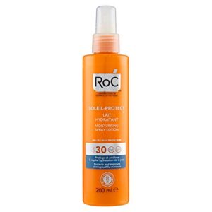 roc solari milk moisturizing spray spf30 200ml + 200ml after sun tribute