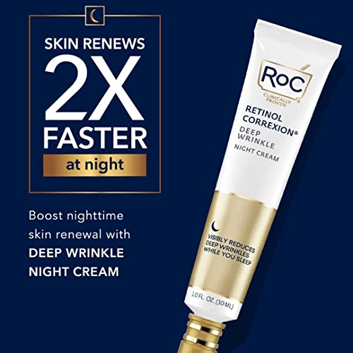 Roc Retinol Correxion Deep Wrinkle Night Cream 1oz (2 Pack)