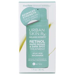 Urban Skin Rx® Retinol Rapid Repair and Dark Spot Treatment | Fast-Absorbing, Fragrance-Free Treatment Targets Hyperpigmentation, Fine Lines, and Blemishes, Formulated with Niacinamide | 1.0 Fl Oz