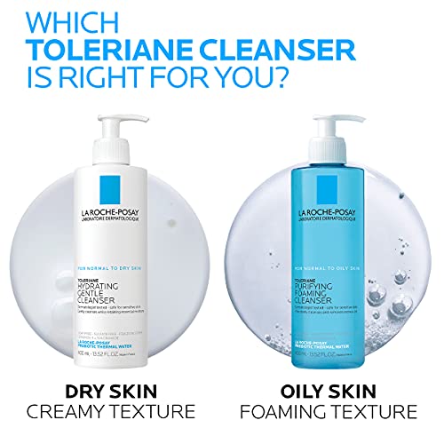 La Roche-Posay Toleriane Purifying Foaming Facial Cleanser, Oil Free Face Wash for Oily Skin and for Sensitive Skin with Niacinamide, Pore Cleanser Wonâ€™t Dry Out Skin, Unscented