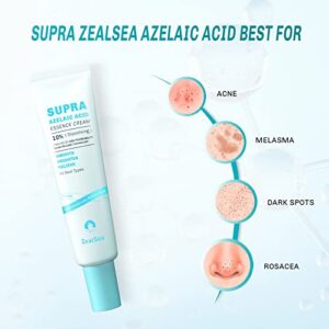 ZealSea Azelaic Acid 10% Facial Cream, for Redness Relief Face, Rosacea Acne Treatment, Pimple Pigmentation Blackhead, Balance Excess Sebum, Clarify Skin, Soothe Irritation,1 oz