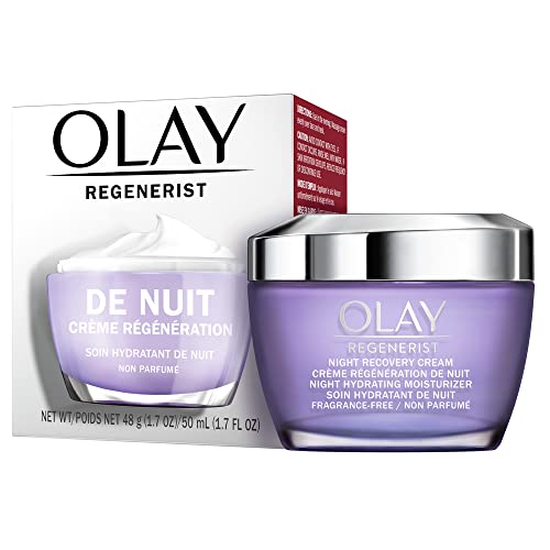 Olay Regenerist Night Recovery Cream Face Moisturizer, Fragrance Free, 1.7 oz