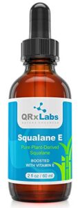 pure plant-based squalane oil boosted with vitamin e (large 2 oz) – organic ecocert/usda certified squalane derived from sugarcane – best moisturizer for face, body, skin & hair – 2 fl oz / 60 ml