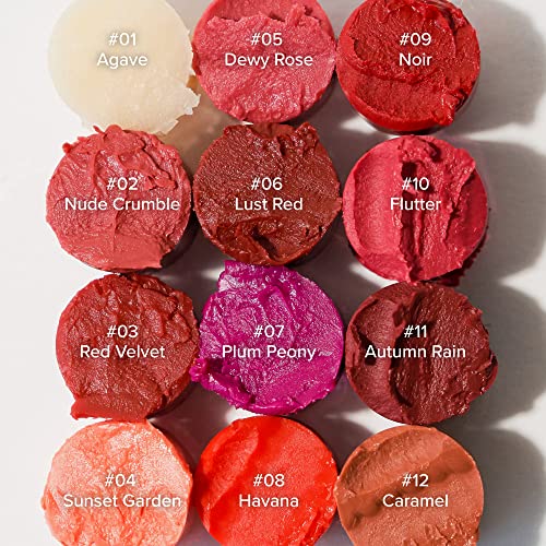 Melixir Vegan Lip Butter #02 Nude Crumble(Tinted) (+17 more colors) 0.13oz, Bee Free, Petrolatum Free, Deep Nourishing Plant-Based Vegan Chapstick, Vegan Lip Balm for Dry, Cracked and Chapped Lips, Moisturizing Lip Care Gift