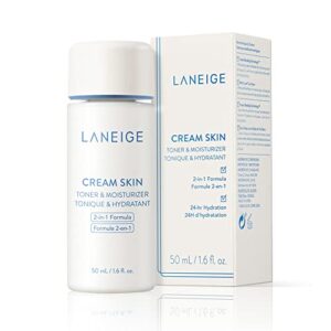 LANEIGE Mini Cream Skin Toner & Moisturizer: 2-in-1 Amino Acid Rich Liquid, Soothe, Hydrate, and Strengthen Skin's Moisture Barrier, 1.6 fl. oz.