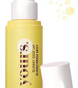 YOURS Invisible Sunscreen Sunny Side Up SPF 30 | Broad-spectrum | Apply Over Makeup | For All Skin Types | Lightweight Anti-Aging Sunscreen Mist | 1.4Oz