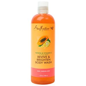sheamoisture body wash for dull, uneven skin papaya and vitamin c paraben free body wash 13 oz