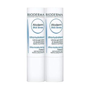 bioderma – atoderm – lip stick – hydrating, soothing and renewing lip stick – for dry lips , pack of 2