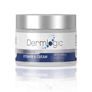 Vitamin K Cream- Moisturizing Bruise Healing Formula. Dark Spot Corrector for Bruising, Spider Veins & Broken Capillaries. Reduces Under Eye Dark Circles, Fine Lines, Puffiness, & Wrinkles with Arnica