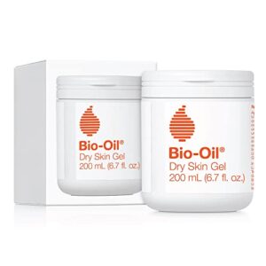 bio-oil dry skin gel, face and body moisturizer, fast absorbing hydration, with soothing emollients and vitamin b3, non-comedogenic, 6.7 fl oz