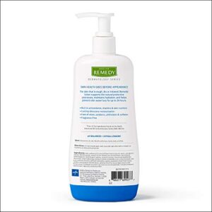 Medline Remedy Dermatology Series Moisturizing Body Lotion, Allergen and Fragrance-Free, Unscented, 12-oz Bottle