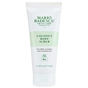mario badescu coconut body scrub for all skin types | body scrub that softens and smoothes |formulated with niacinamide & salicylic acid| 6 oz