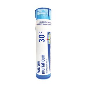 boiron natrum muriaticum 30c, 80 pellets, homeopathic medicine for runny nose