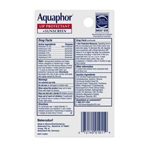 Aquaphor Lip Repair Lip Balm with Sunscreen, Lip Protectant, Lip Balm SPF 30, 0.35 Oz Tube