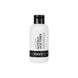 the inkey list glycolic acid toner, exfoliator to reduce pore size, blur fine lines and even skin tone, 3.38 fl oz