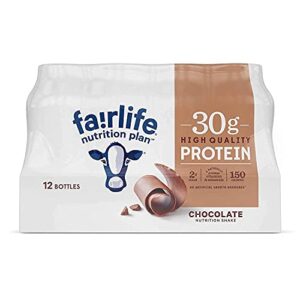 fairlife nutrition plan high protein chocolate shake, 12 pk. – set of 2