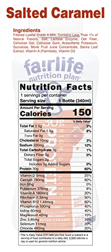 Fairlife Protein Shakes Variety Pack | Nutrition Plan | High Protein | Sampler | Chocolate, Vanilla, Strawberry, and Salted Caramel Shake Flavor Variety | 8 Pack - 11.5 oz Each Bottle | Niro Assortment