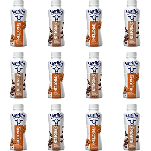 Fairlife Nutrition Plan Chocolate and Caramel Shake Variety Pack 30g Protein Low Sugar Combo Supplement Meal Replacement Ready To Drink 11.4 Oz Bulk Variety Pack (12-Count)