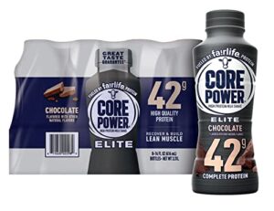 fairlife nutrition plan core power elite 42g. protein shake, chocolate (14 fl. oz., 8 pk.)