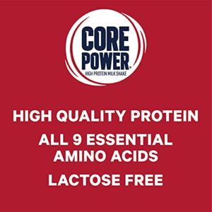 Fairlife Core Power 26g Protein Milk Shakes, Ready To Drink for Workout Recovery, Strawberry Banana, 14 Fl Oz